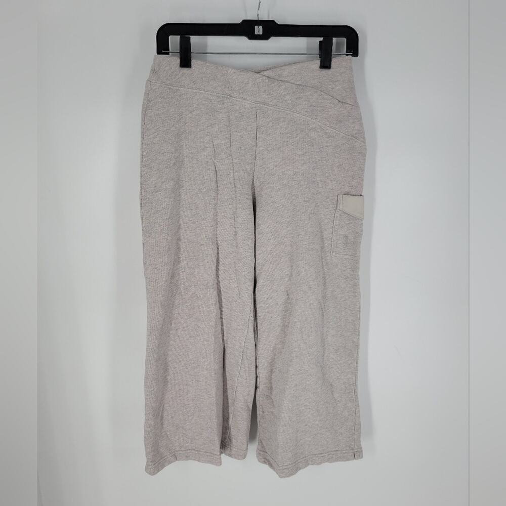 Free People Light Grey Cropped Cotton Sweat Pants XS